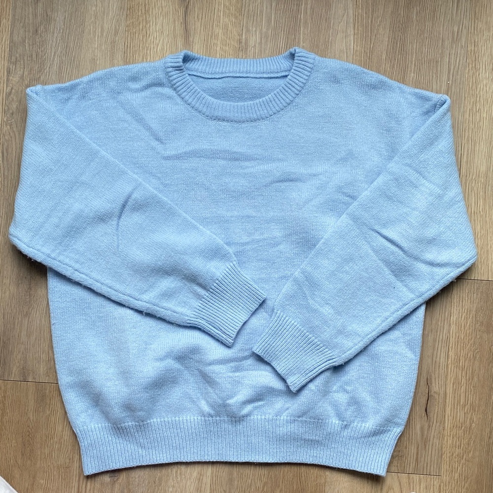 Baby blue crewneck sweater